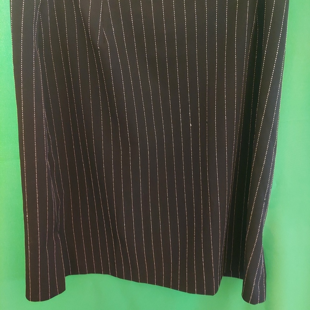 Pin stripped mini skirt